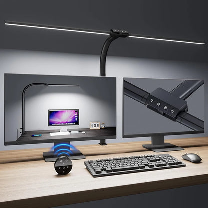 Double Single Head Dimmable LED Clip Desk Lamp