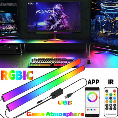 Remote Control Timer Music Sync RGB LED Light Bar