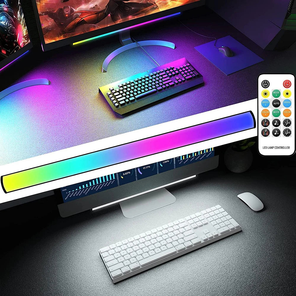 5V USB RGB LED Light Bar 1 2 PCS Lamp Bluetooth