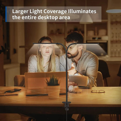 LED Desk Lamp with Clamp Dimmable