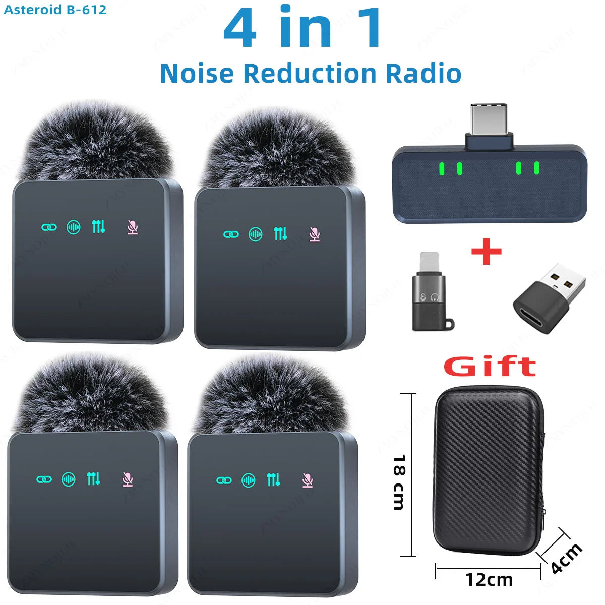 Wireless Lavalier Microphone Noise Reduction With Windproof