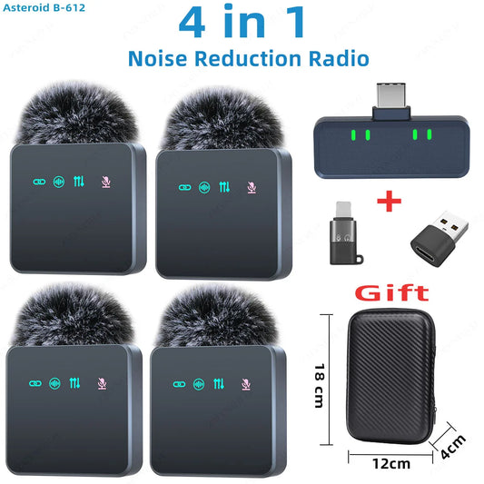 Wireless Lavalier Microphone Noise Reduction With Windproof