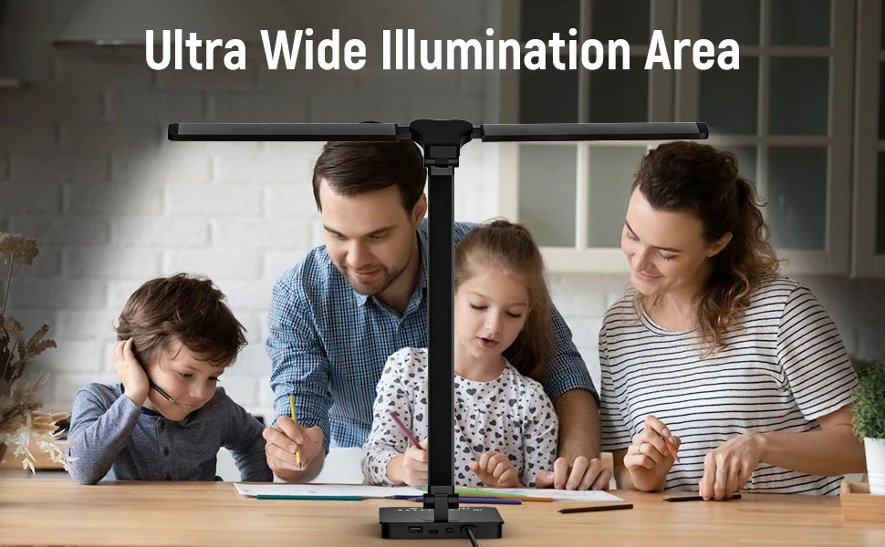 Double Head LED Desk Lamp,