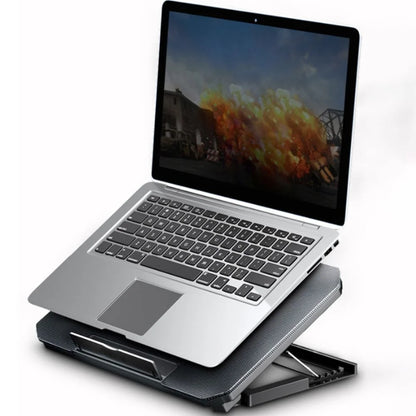 Durable Adjustable Laptop Cooling Pad USB Port Metal Mesh Laptop Cooler Fan