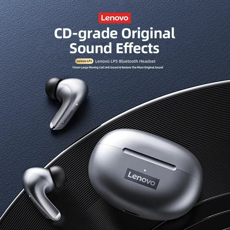 Original Lenovo LP5 TWS Wireless Bluetooth Earphone