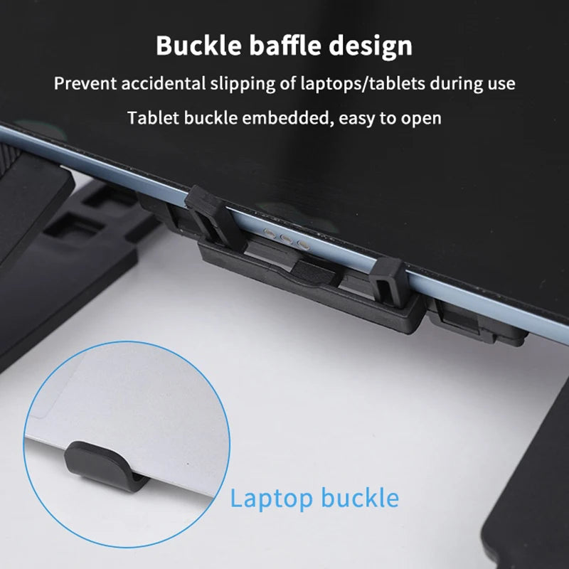 Laptop Cooler Base Stand Foldable Laptop Cooling Pad