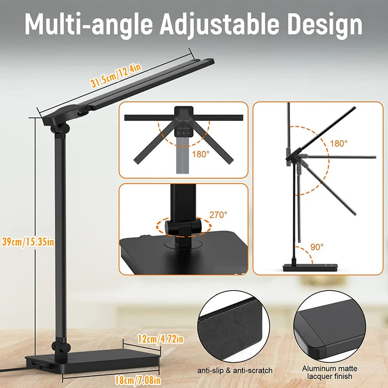 Double Head LED Desk Lamp,