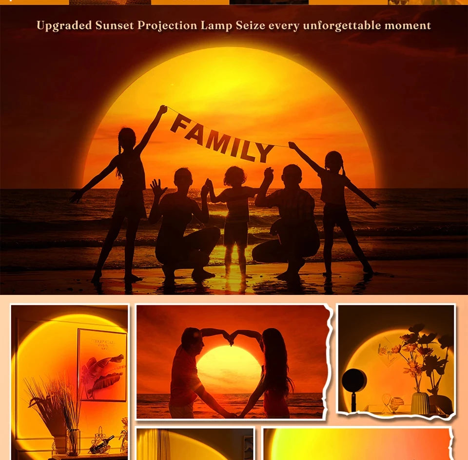 Sunset Projector Lamp Bluetooth Night Light