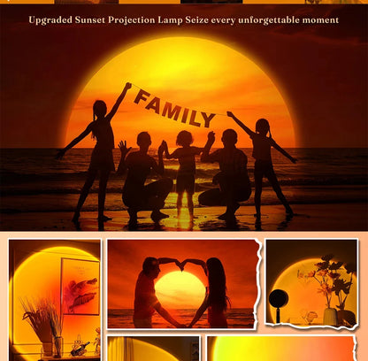 Sunset Projector Lamp Bluetooth Night Light