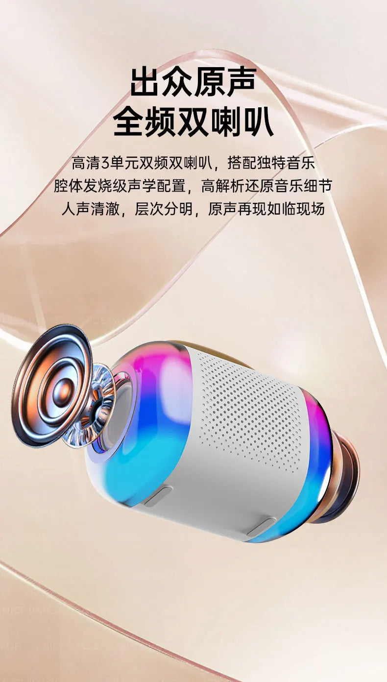 Mini Portable Wireless Speaker Microphone