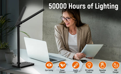 Double Head LED Desk Lamp,