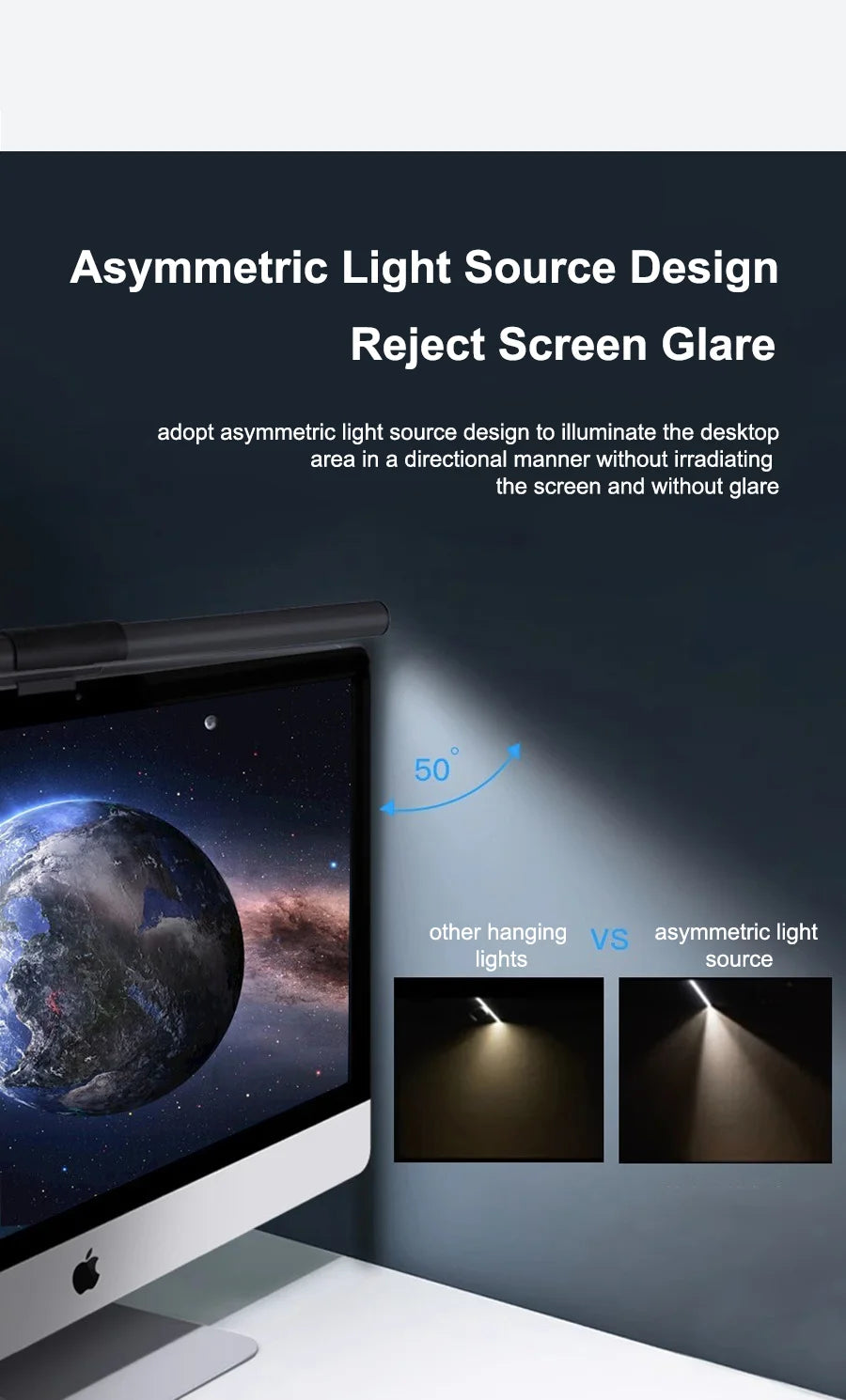 RGB 40CM Stepless Dimming Light Bar –