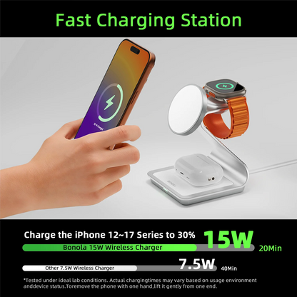 Bonola Magnetic 3 in 1 Wireless Charger