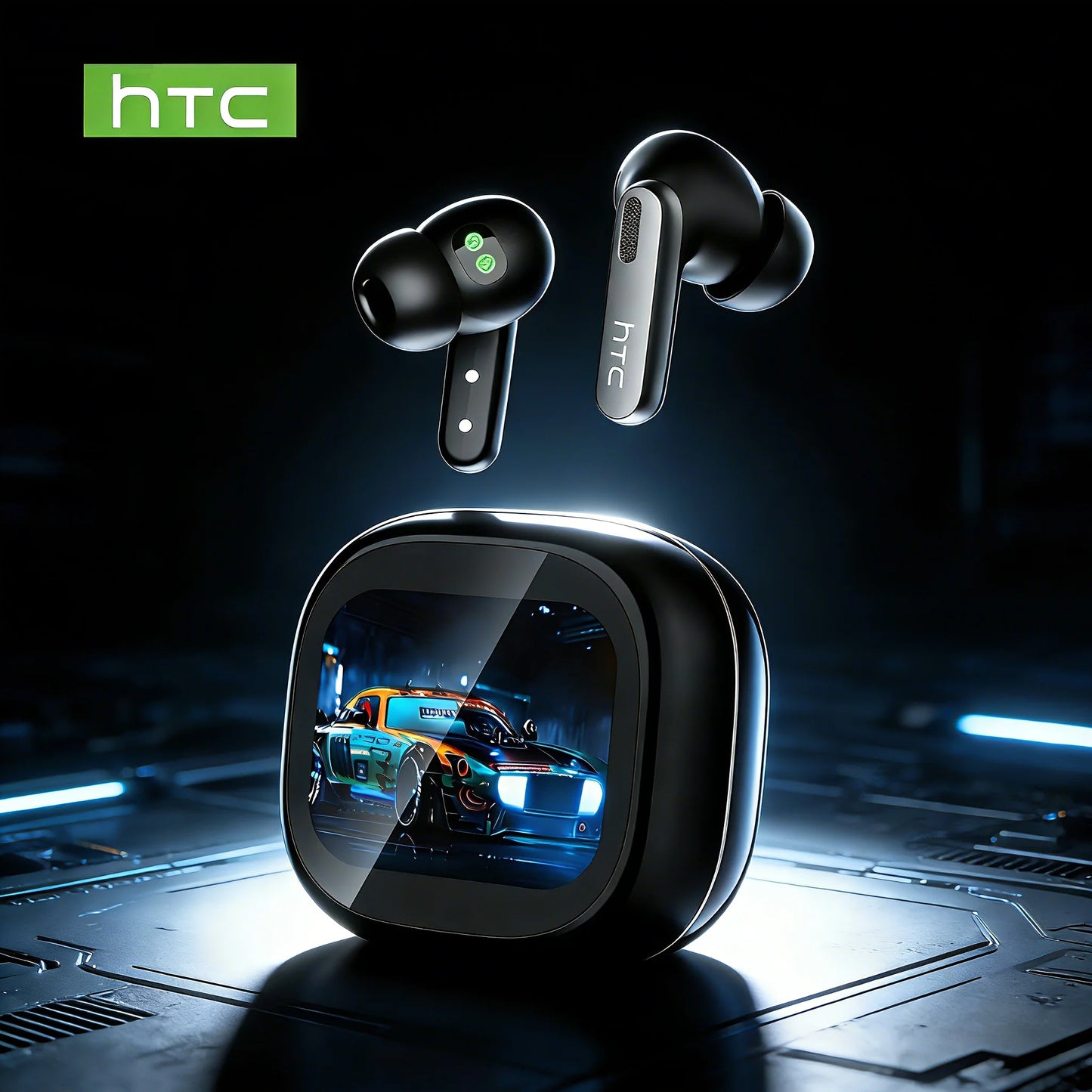 HTC NE46 TWS Earbuds BT 6.0 Heart Rate Monitoring Earbuds