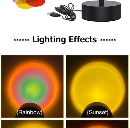 Sunset Projector Lamp Bluetooth Night Light