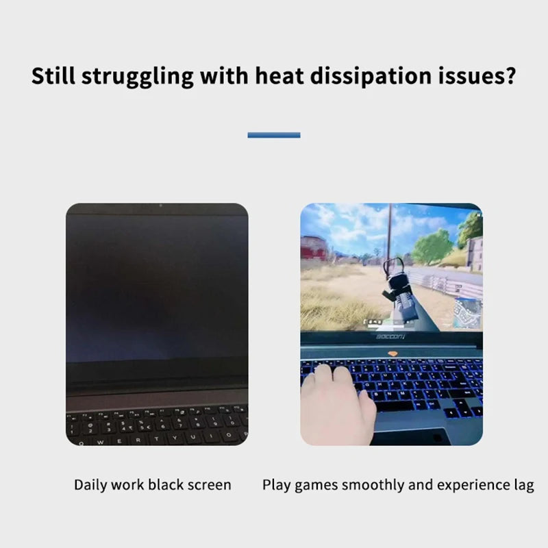 Laptop Cooler Base Stand Foldable Laptop Cooling Pad