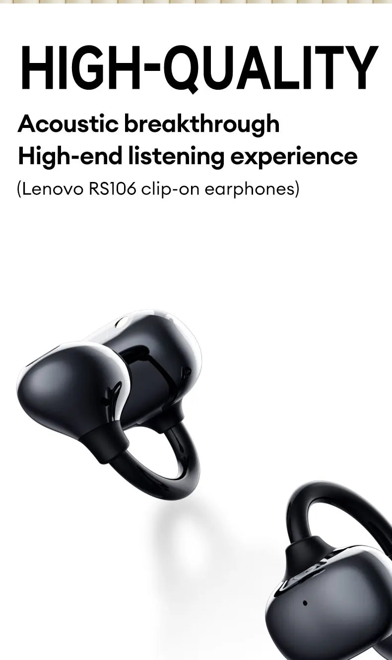 Lenovo RS106 OWS Ear Clip Bluetooth 6.0 Earphones