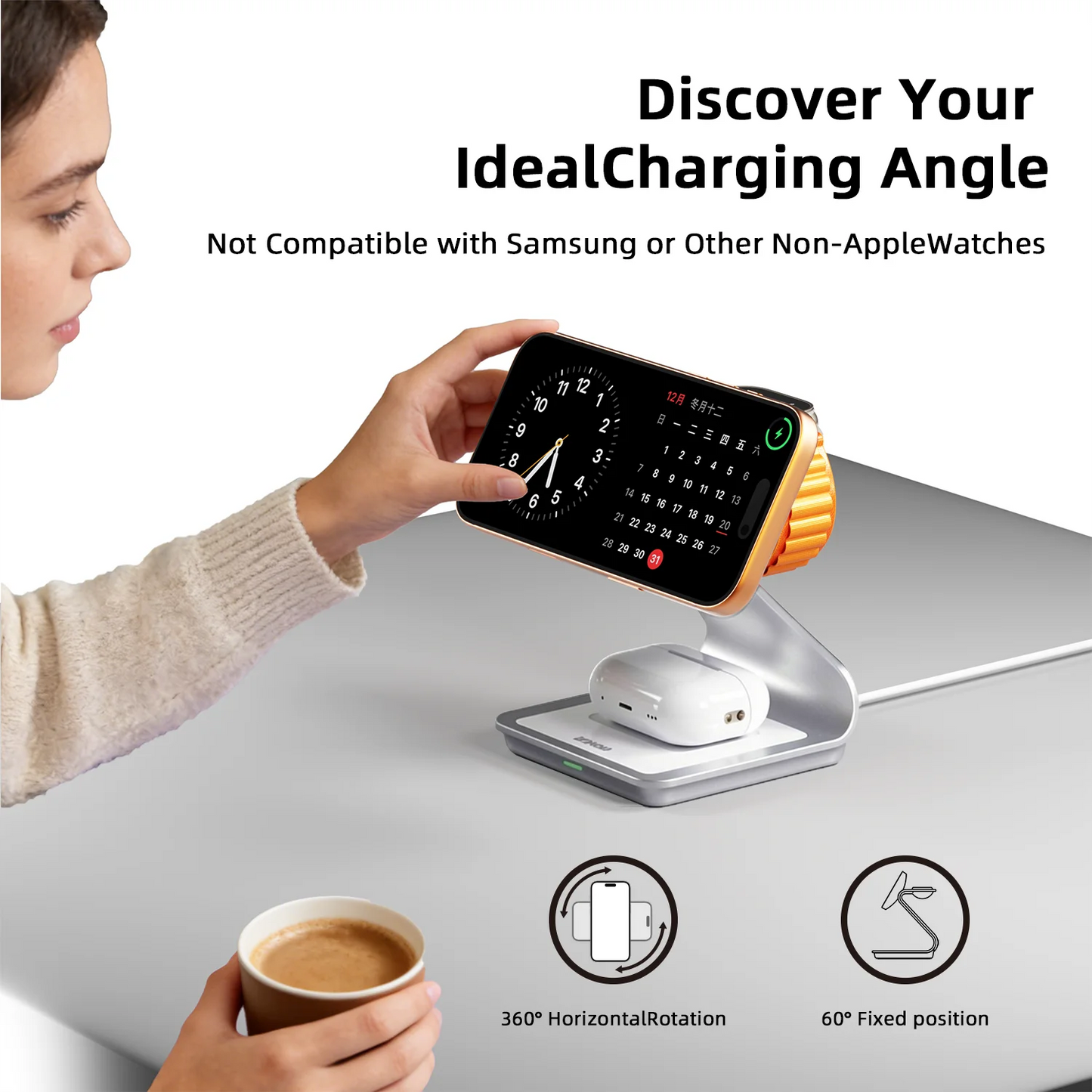 Bonola Magnetic 3 in 1 Wireless Charger