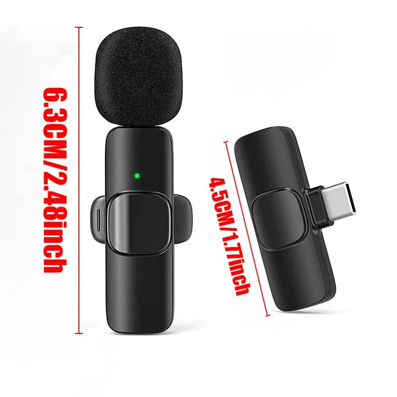 Wireless Lavalier Lapel Microphone for iPhone, iPad, Mini Video Recording