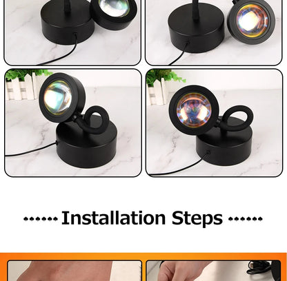 Sunset Projector Lamp Bluetooth Night Light