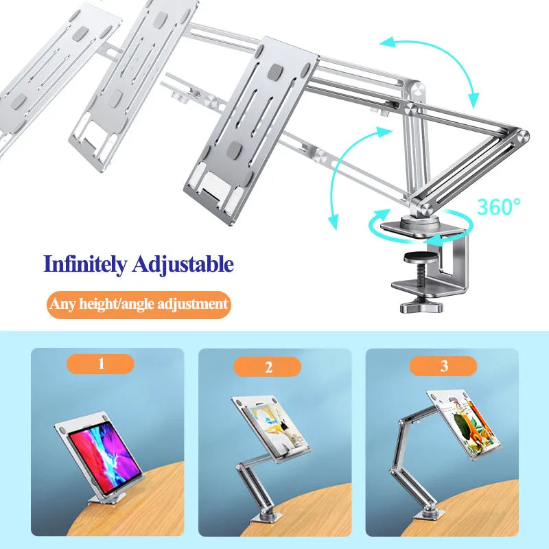 Oatsbasf Laptop Stand Clamp Tablet
