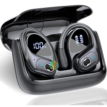 TWS Sports Earbuds Bluetooth Wireless Headphones LED Touch Hands-free Earphone