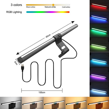 RGB 40CM Stepless Dimming Light Bar –