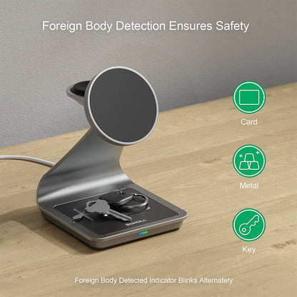 Bonola Magnetic 3 in 1 Wireless Charger Station for Samsung