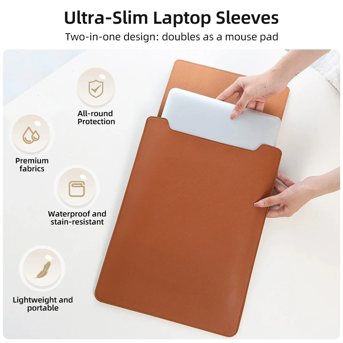 13-16 Inch Laptop Sleeve Bag Case for Macbook Huawei Lenovo PU Computer Bag