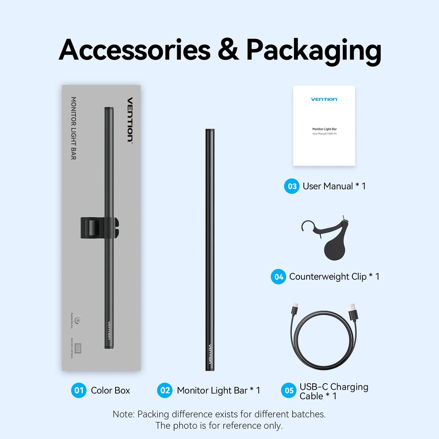 Vention LED Monitor Light Bar PC Laptop Screen Light Bar