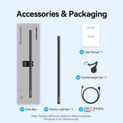 Vention LED Monitor Light Bar PC Laptop Screen Light Bar