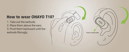 Ohayo Open-Ear Earphones Earbuds
