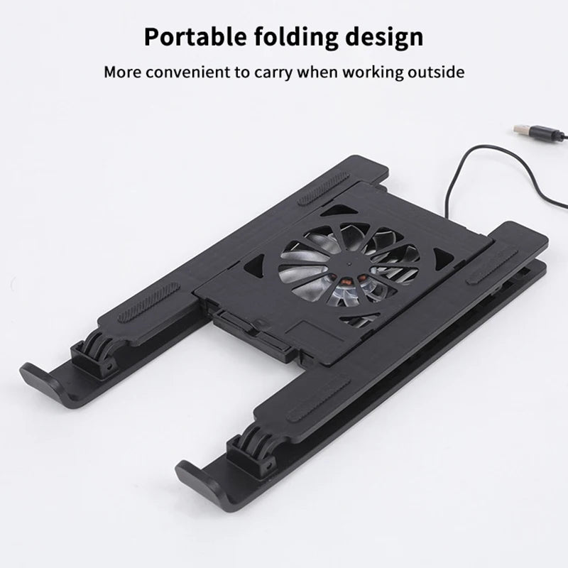 Laptop Cooler Base Stand Foldable Laptop Cooling Pad