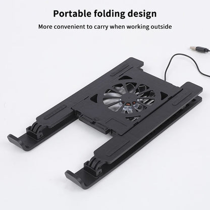 Laptop Cooler Base Stand Foldable Laptop Cooling Pad