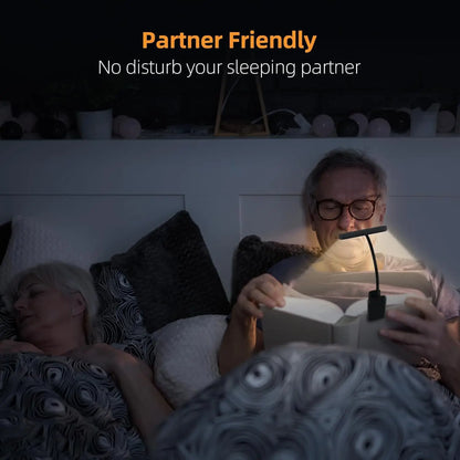 14Leds Book Light USB Rechargeable Reading Light Warm Cool