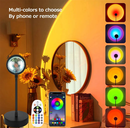 Sunset Projector Lamp Bluetooth Night Light