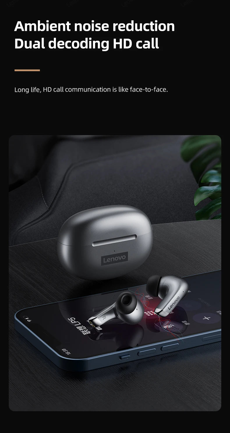 Original Lenovo LP5 TWS Wireless Bluetooth Earphone