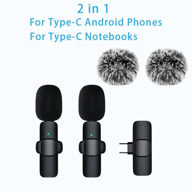 Wireless Lavalier Lapel Microphone for iPhone, iPad, Mini Video Recording