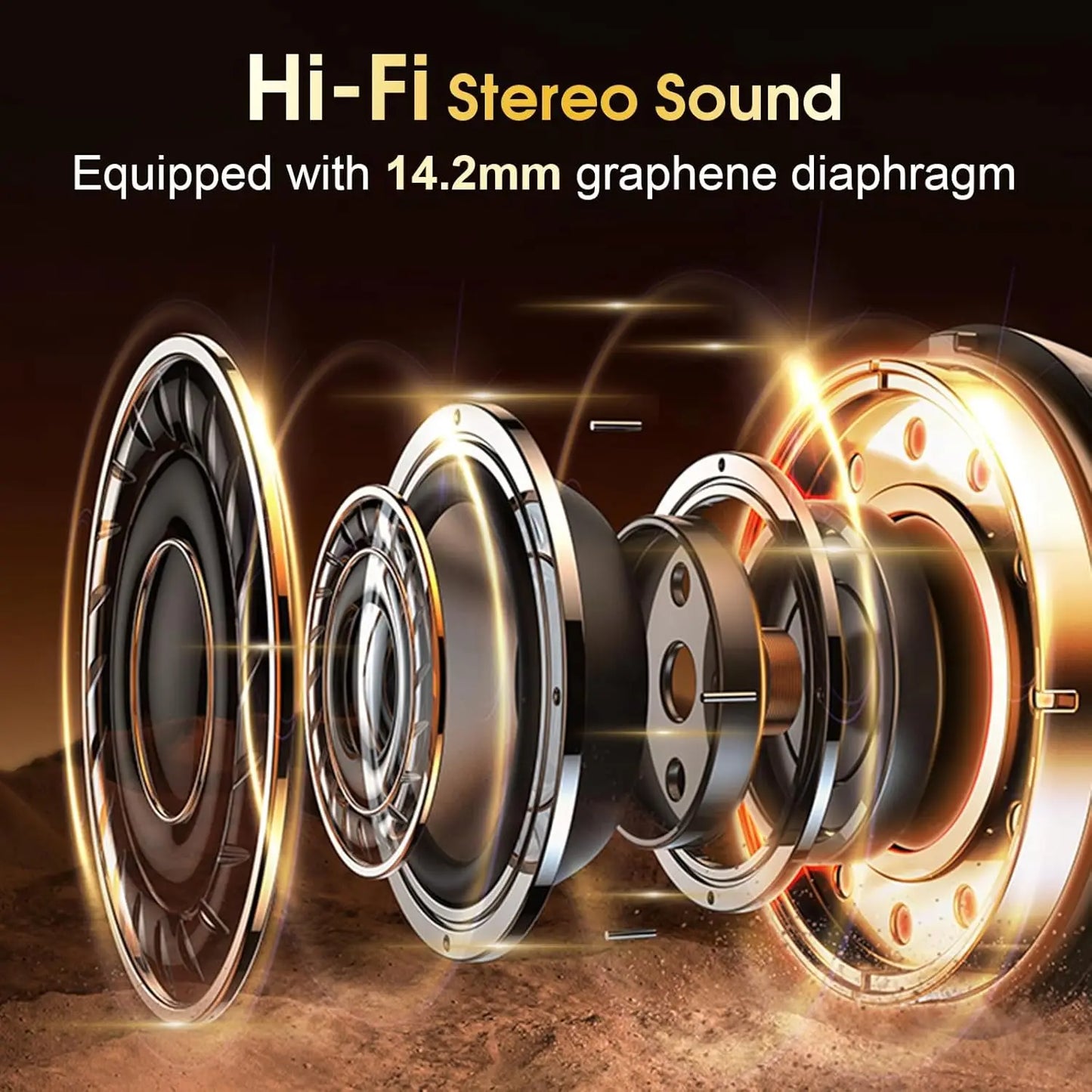 TWS Sports Earbuds Bluetooth Wireless Headphones LED Touch Hands-free Earphone