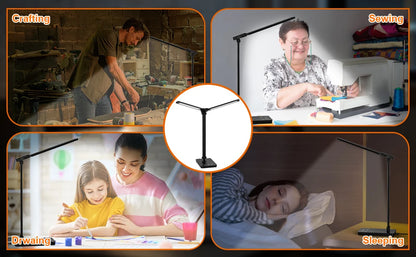 Double Head LED Desk Lamp,