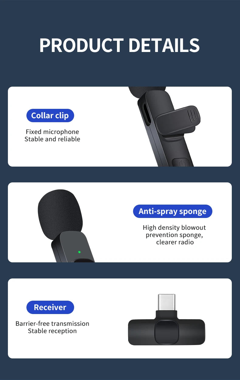 Basix Mini Wireless Lavalier Microphone