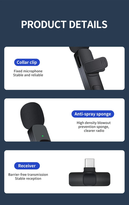 Basix Mini Wireless Lavalier Microphone