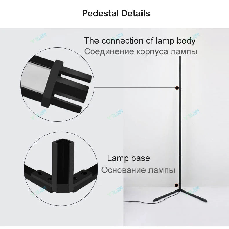 Upgrade 145/180CM Smart Floor Lamp RGBIC Tuya