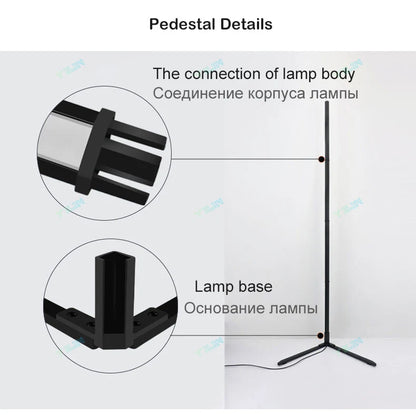 Upgrade 145/180CM Smart Floor Lamp RGBIC Tuya