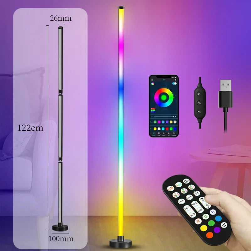 122cm Smart Corner Floor Lamp Dimmable